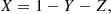 $$ \begin{aligned}&X = 1-Y-Z, \end{aligned} $$