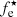 $ f^{\star}_{\mathrm{e}} $