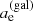 $ a_{\mathrm{e}}^{\mathrm{(gal)}} $