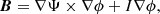 $$ \begin{aligned} \boldsymbol{B} = \nabla \Psi \times \nabla \phi + I\nabla \phi , \end{aligned} $$