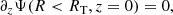 $$ \begin{aligned} \partial _z\Psi (R< R_{\rm T}, z=0) = 0, \end{aligned} $$