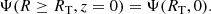 $$ \begin{aligned} \Psi (R\ge R_{\rm T}, z=0) = \Psi (R_{\rm T}, 0). \end{aligned} $$