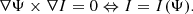 $$ \begin{aligned} \nabla \Psi \times \nabla I = 0 \Leftrightarrow I = I(\Psi ). \end{aligned} $$