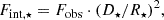$$ \begin{aligned} F_{\mathrm{int} ,\star } = F_{\rm obs} \cdot (D_\star / R_\star )^2, \end{aligned} $$
