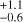 $^{+1.1}_{-0.6}$