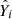 $ \hat{Y}_i $