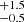$ ^{+1.5}_{-0.5} $