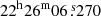$ 22^{\mathrm{h}}26^{\mathrm{m}}06{{\overset{\text{ s}}{.}}}270 $
