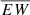 $ \overline{EW} $
