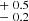 $ ^{+\ 0.5}_{-\ 0.2} $