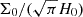 $ \Sigma_0/(\sqrt{\pi} H_0) $