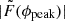 $ |\tilde{F}(\phi_{\mathrm{peak}})| $