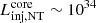 $ L_{\mathrm{inj,NT}}^{\mathrm{core}} \sim 10^{34} $