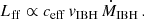 $$ \begin{aligned} L_{\rm ff} \propto c_{\rm eff}\,v_{\rm IBH}\,\dot{M}_{\rm IBH}\,. \end{aligned} $$