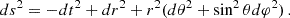 $$ \begin{aligned} ds^2=-dt^2+dr^2+r^2(d\theta ^2+\sin ^2\theta d\varphi ^2)\,. \end{aligned} $$