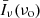 $ \bar{I}_\nu(\nu_{\mathrm{o}}) $