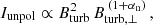 $$ \begin{aligned} I_\mathrm{unpol} \propto B_\mathrm{turb} ^2 \, B_\mathrm {turb,\perp}^{\, (1 + {\alpha _{\rm n}})}\, , \end{aligned} $$