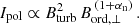 $$ \begin{aligned} I_\mathrm{pol} \propto B_\mathrm{turb} ^2 \, B_\mathrm {ord,\perp}^{\, (1 + {\alpha _{\rm n}})}\, . \end{aligned} $$