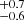 $ ^{+0.7}_{-0.6} $