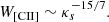 $$ \begin{aligned} W_{\rm [CII]} \sim \kappa _s^{-15/7}. \end{aligned} $$
