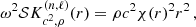 $$ \begin{aligned} \omega ^2 \mathcal{S} K_{c^2,\rho }^{(n,\ell )}(r) = \rho c^2 \chi (r)^2 r^2\,, \end{aligned} $$