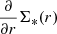 $ \frac{\partial}{\partial r} \Sigma_{*}(r) $
