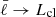 $ \bar{\ell} \rightarrow L_{\mathrm{cl}} $