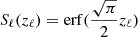 $ S_\ell(z_\ell) = \mathrm{erf}(\frac{\sqrt{\pi}}{2}z_\ell) $