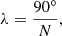 $$ \begin{aligned} \lambda = \frac{90^{\circ }}{N}, \end{aligned} $$