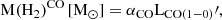$$ \begin{aligned} \mathrm{M}(\mathrm{H}_2)^\mathrm{CO}\,[\mathrm{M}_{\odot }] = \alpha _{\rm CO} \mathrm{L}_{\mathrm{CO}(1-0)}\prime , \end{aligned} $$