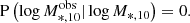 $$ \begin{aligned} \mathrm{P}\left(\log M_{*,10}^\mathrm{obs}|\log M_{*,10}\right) = 0. \end{aligned} $$