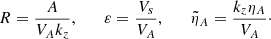 $$ \begin{aligned} R&=\frac{A}{V_A k_z}, \qquad \varepsilon =\frac{V_s}{V_A}, \qquad \tilde{\eta }_A = \frac{k_z\eta _A}{V_A}\cdot \end{aligned} $$