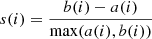 $$ \begin{aligned} s(i) = \frac{b(i)-a(i)}{\max (a(i),b(i))} \end{aligned} $$