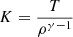 $$ \begin{aligned} K=\frac{T}{{\rho }^{\gamma -1}} \end{aligned} $$