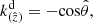 $$ \begin{aligned} k_{(\hat{z})}^\mathrm{d}&= -\mathrm{cos} \hat{\theta }, \end{aligned} $$