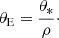 $$ \begin{aligned} \theta _{\rm E}= \frac{\theta _*}{\rho }\cdot \end{aligned} $$