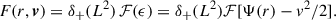 $$ \begin{aligned} F(r,\boldsymbol{v}) = \delta _+(L^2)\, \mathcal{F} ({\epsilon }) = \delta _+(L^2) \mathcal{F} [\Psi (r) - v^2/2]. \end{aligned} $$