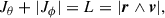 $$ \begin{aligned} J_{\theta }+ |J_{\phi }| = L=|\boldsymbol{r}\wedge \boldsymbol{v}|, \end{aligned} $$