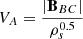 $ V_A=\frac{\left|\mathbf{B}_{BC}\right|}{\rho_{s}^{0.5}} $