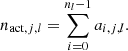 $$ \begin{aligned} n_{\mathrm{act} ,j,l} = \sum _{i=0}^{n_l-1}a_{i,j,l}. \end{aligned} $$