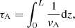 $$ \begin{aligned} \tau _{\rm A} = \int _0^L \frac{1}{v_{\rm A}}\mathrm{d}z, \end{aligned} $$