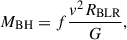 $$ \begin{aligned} M_{\rm BH} = f\frac{v^2R_{\rm BLR}}{G}, \end{aligned} $$