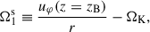 $$ \begin{aligned} \Omega _1^\mathrm{s}&\equiv \frac{u_\varphi (z=z_{\mathrm{B}})}{r} - \Omega _\mathrm{K} , \end{aligned} $$