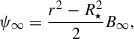 $$ \begin{aligned} \psi _\infty&= \frac{r^2 - R_\star ^2}{2} B_\infty , \end{aligned} $$