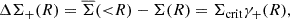 $$ \begin{aligned} \Delta \Sigma _+(R) = \overline{\Sigma }({ < }R)-\Sigma (R) = \Sigma _{\rm crit}\gamma _+(R), \end{aligned} $$