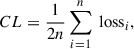 $$ \begin{aligned} CL = \frac{1}{2n} \sum _{i=1}^{n} \text{ loss}_i, \end{aligned} $$