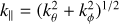 $k_{\|} \equiv\left(k_{\theta}^{2}+k_{\phi}^{2}\right)^{1 / 2}$