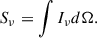 $$ \begin{aligned} S_{\nu }=\int {I_{\nu }d\Omega }. \end{aligned} $$