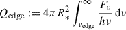 $ Q_{\mathrm{edge}}:= 4 \pi R_\ast^2 \int_{\nu_{\mathrm{edge}}}^{\infty} \frac{F_{\nu}}{h\nu} \,\mathrm{d}\nu $