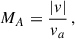 $$ \begin{aligned} M_A = \frac{|v|}{v_a}\,, \end{aligned} $$